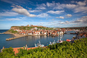 Blue skies over Whitby