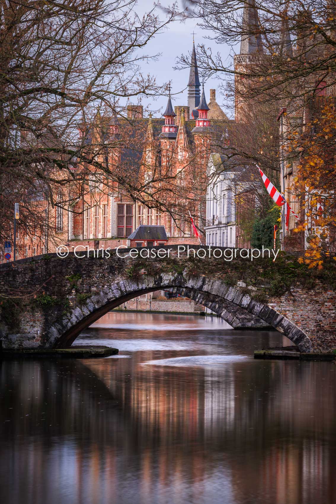 Reflections By A Bridge, Bruges