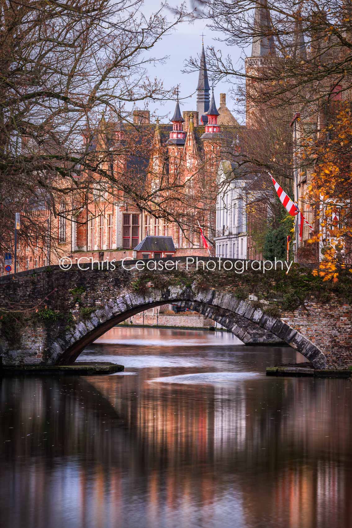 Reflections By A Bridge, Bruges